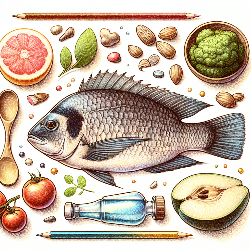 Pastelková ilustrace znázorňující téma: Potraviny
