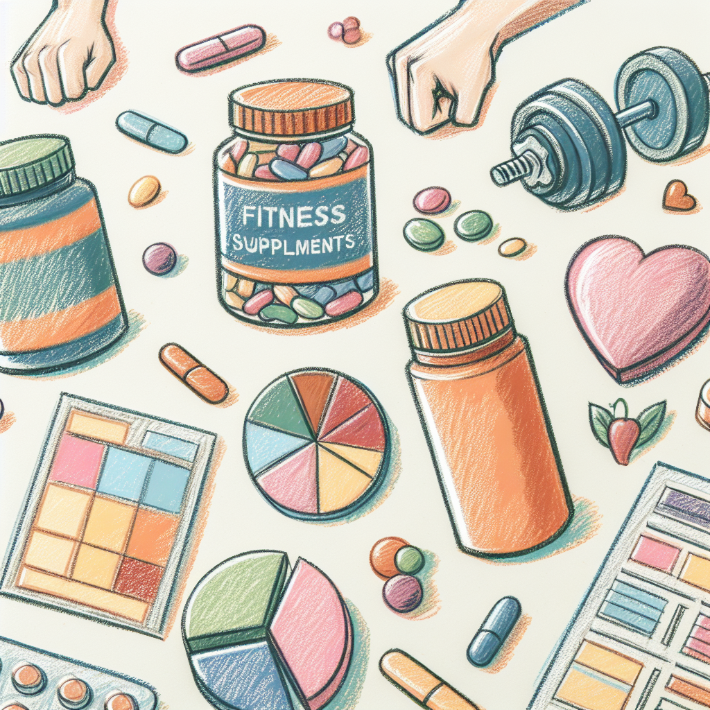 Pastelková ilustrace znázorňující téma: Fitness