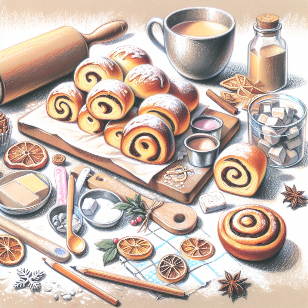 Pastelková ilustrace znázorňující téma: Recepty