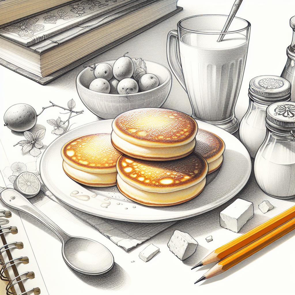 Pastelková ilustrace znázorňující téma: Recepty