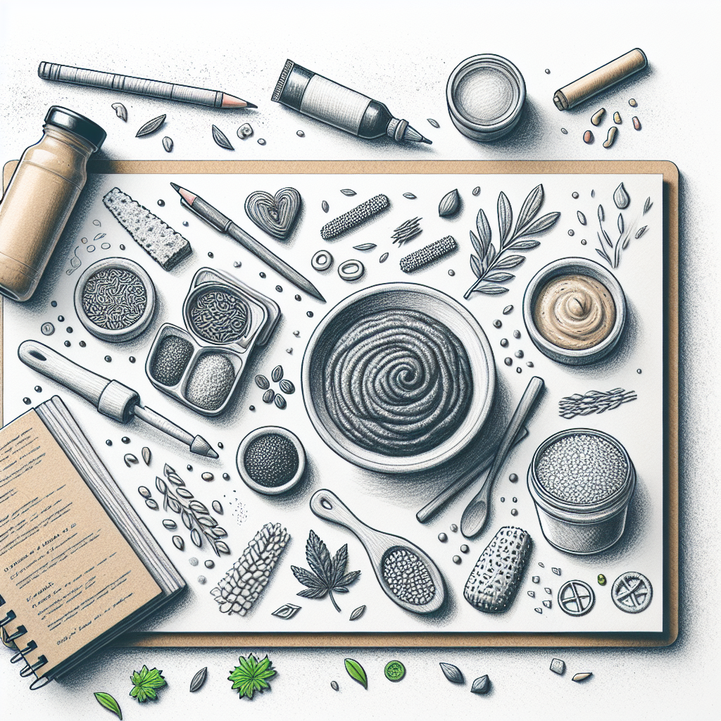 Pastelková ilustrace znázorňující téma: Recepty