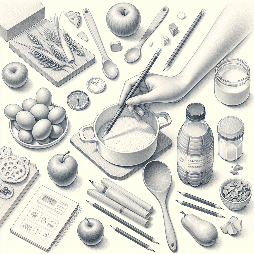 Pastelková ilustrace znázorňující téma: Vaření a recepty