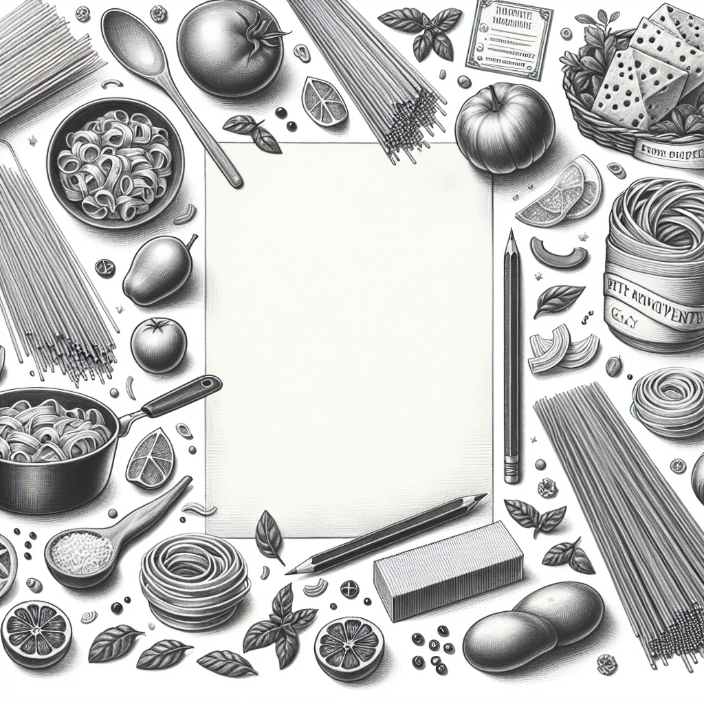Pastelková ilustrace znázorňující téma: Kuchařské recepty