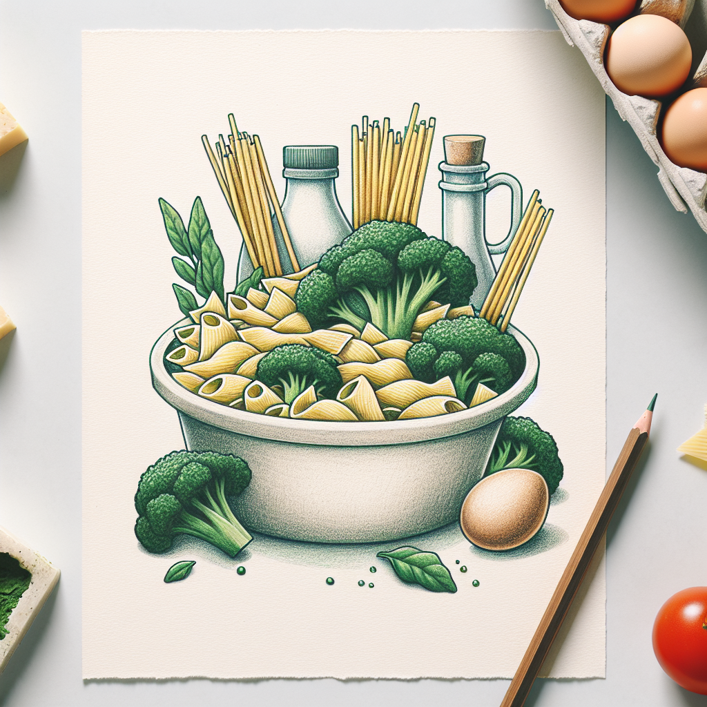 Pastelková ilustrace znázorňující téma: Zdravé vaření