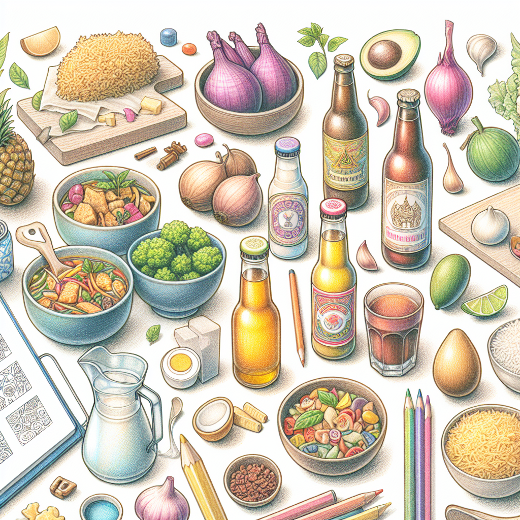 Pastelková ilustrace znázorňující téma: Kuchyně