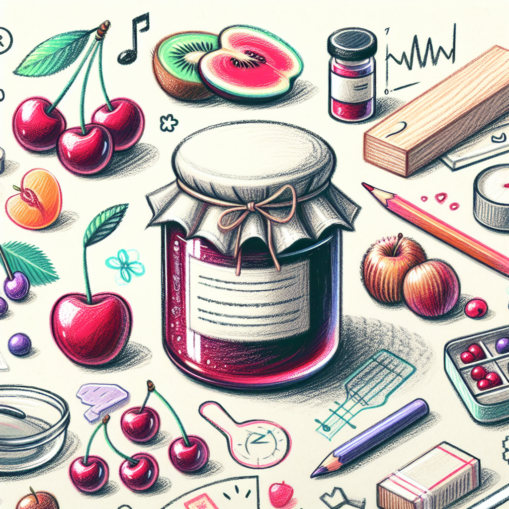 Pastelková ilustrace znázorňující téma: Domácí kuchyně