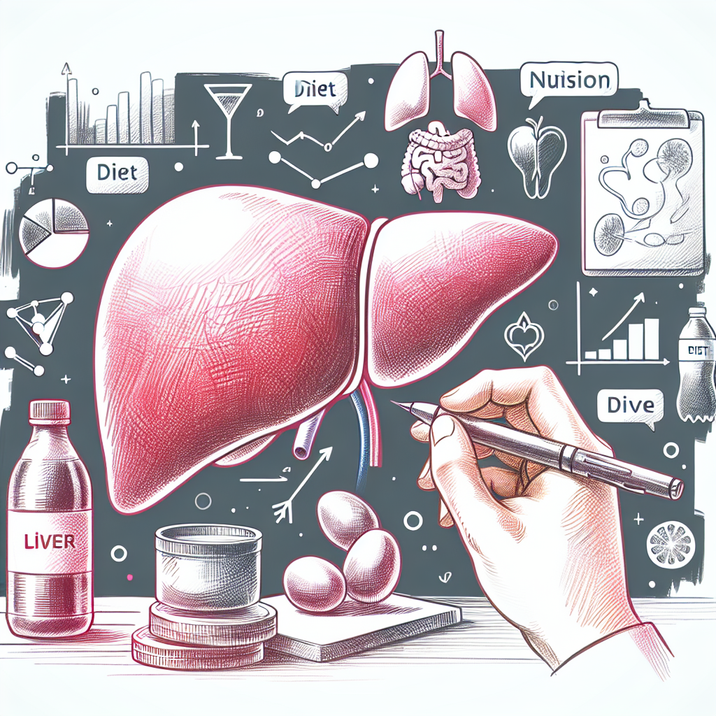 Pastelková ilustrace znázorňující téma: Zdraví jater