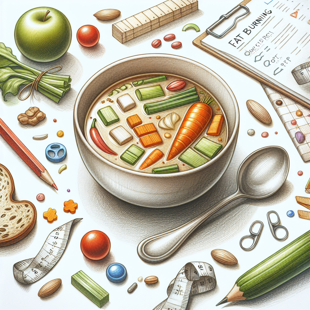 Pastelková ilustrace znázorňující téma: Diety