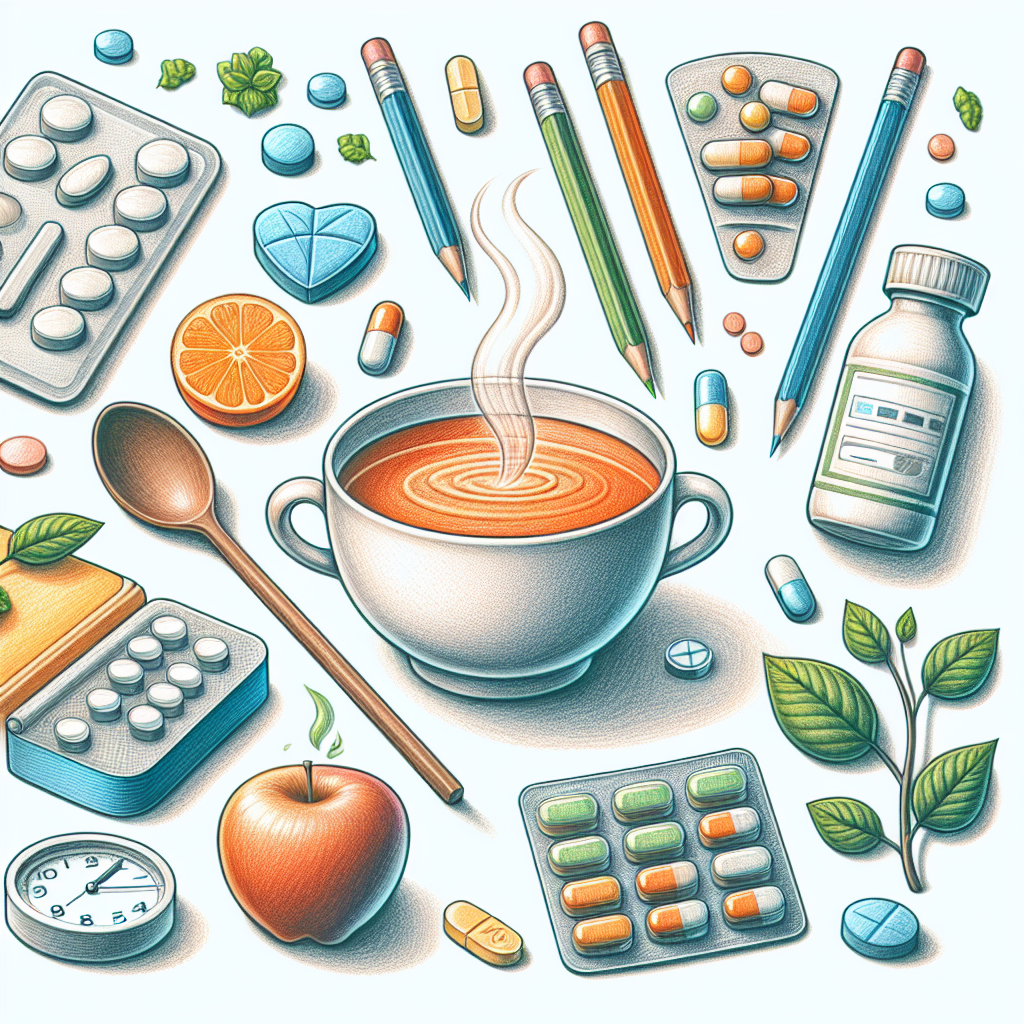 Pastelková ilustrace znázorňující téma: Zdraví a výživa