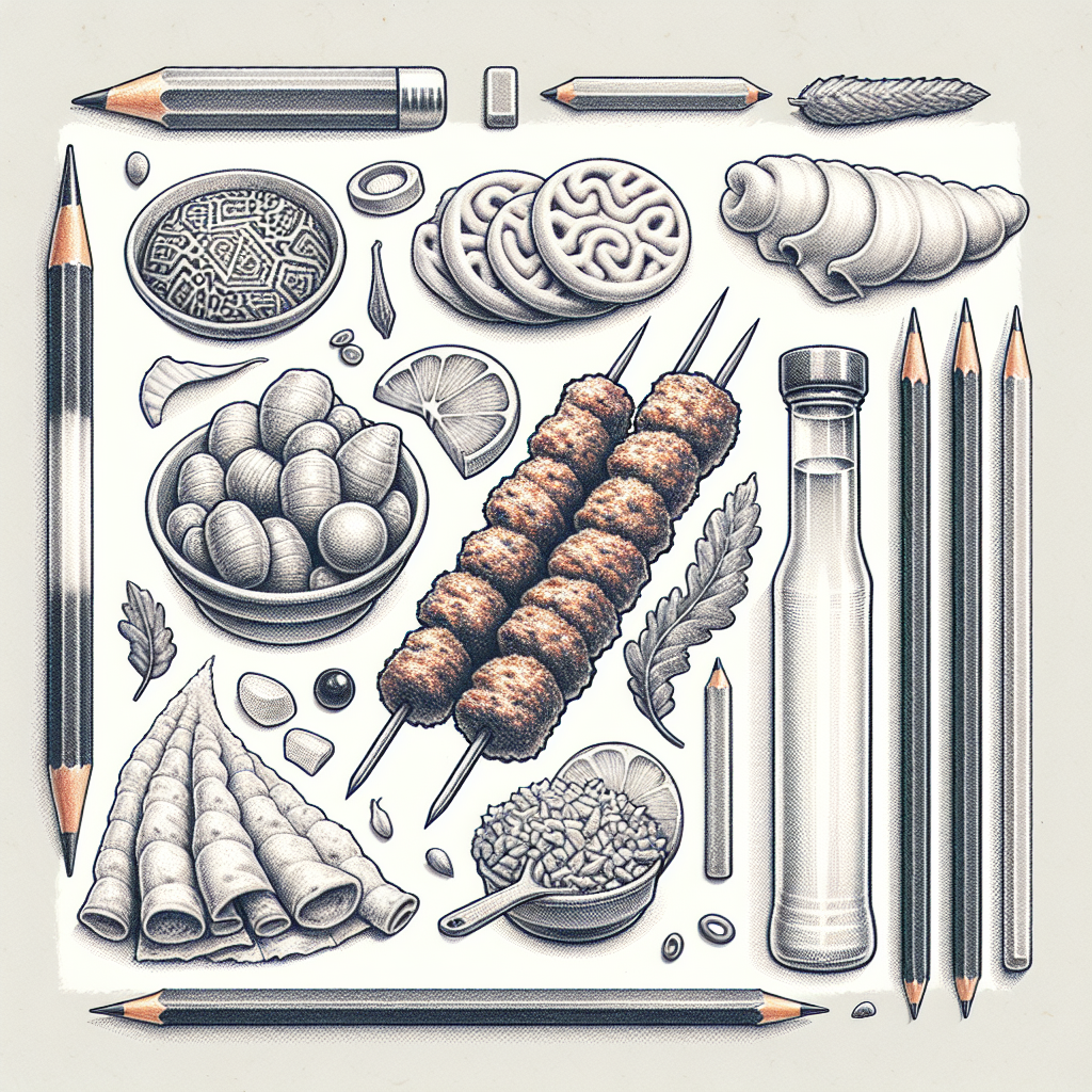 Pastelková ilustrace znázorňující téma: Kuchyně