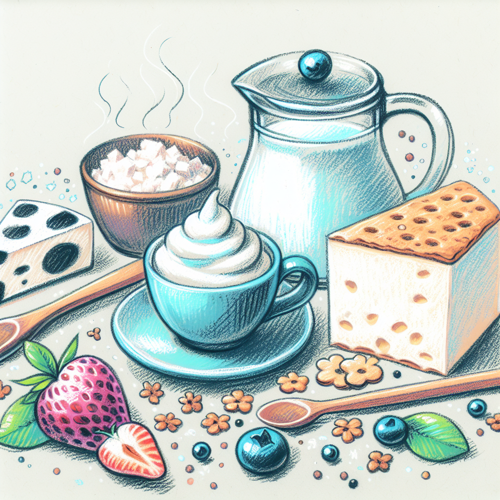 Pastelková ilustrace znázorňující téma: Recepty