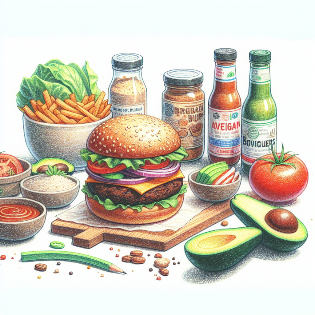 Pastelková ilustrace znázorňující téma: Americká kuchyně
