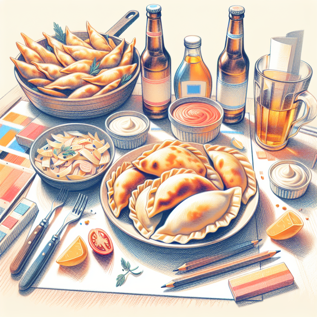 Pastelková ilustrace znázorňující téma: Polská kuchyně
