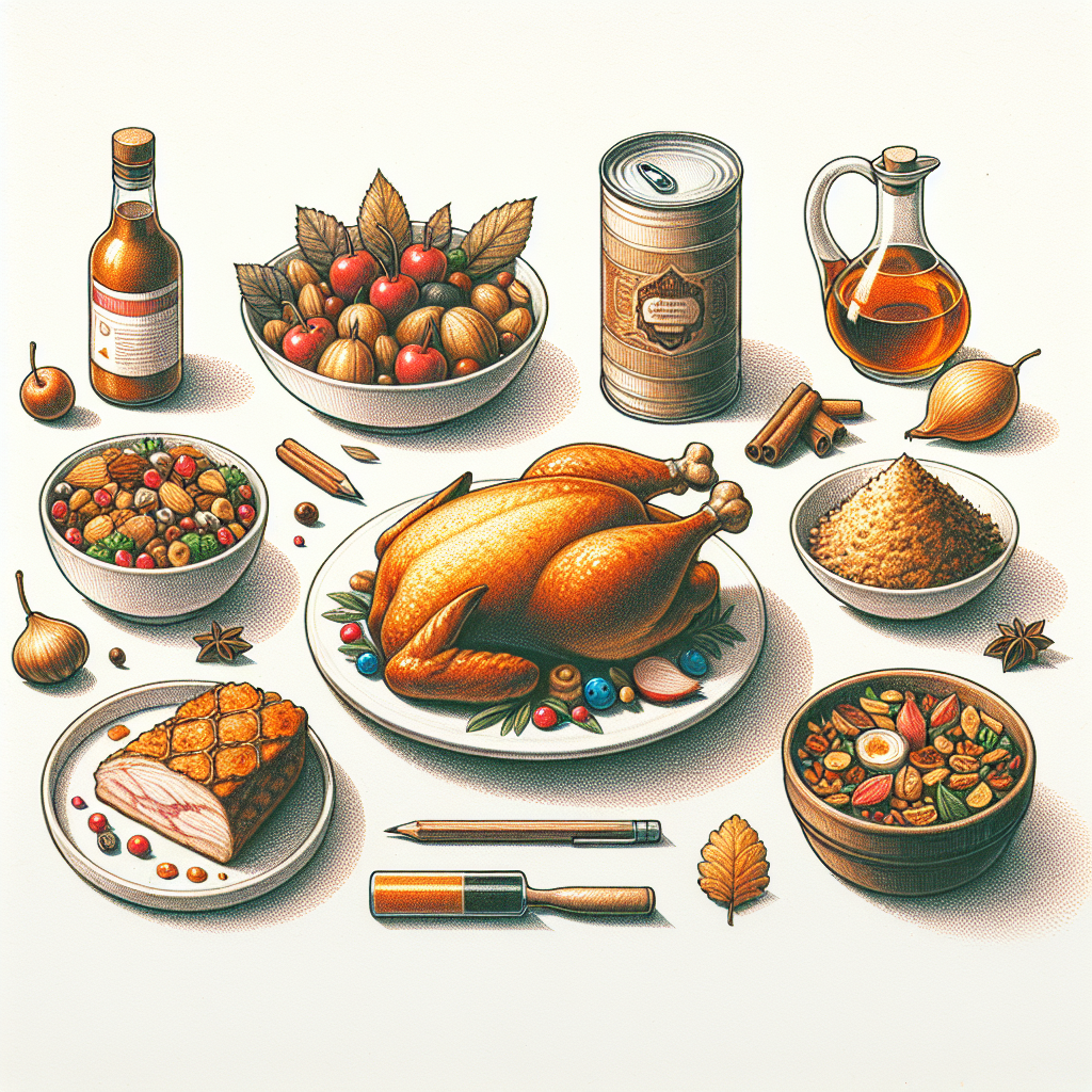 Pastelková ilustrace znázorňující téma: Rakouská gastronomie