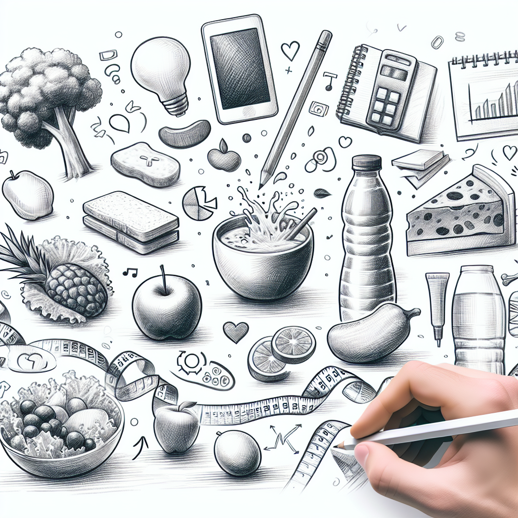 Pastelková ilustrace znázorňující téma: Zdravé stravování