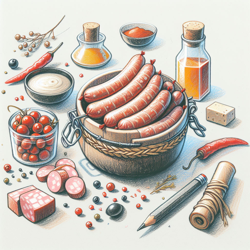 Pastelková ilustrace znázorňující téma: Tradiční česká kuchyně