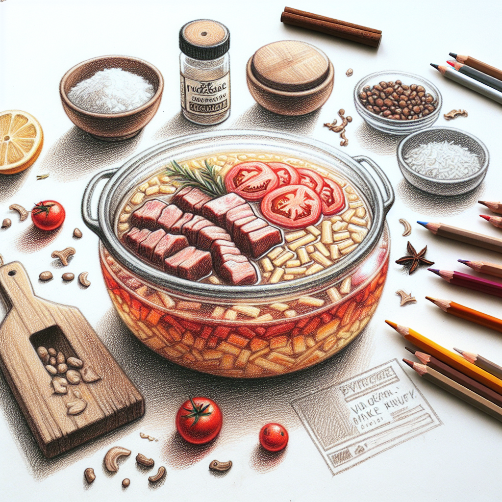 Pastelková ilustrace znázorňující téma: Recepty