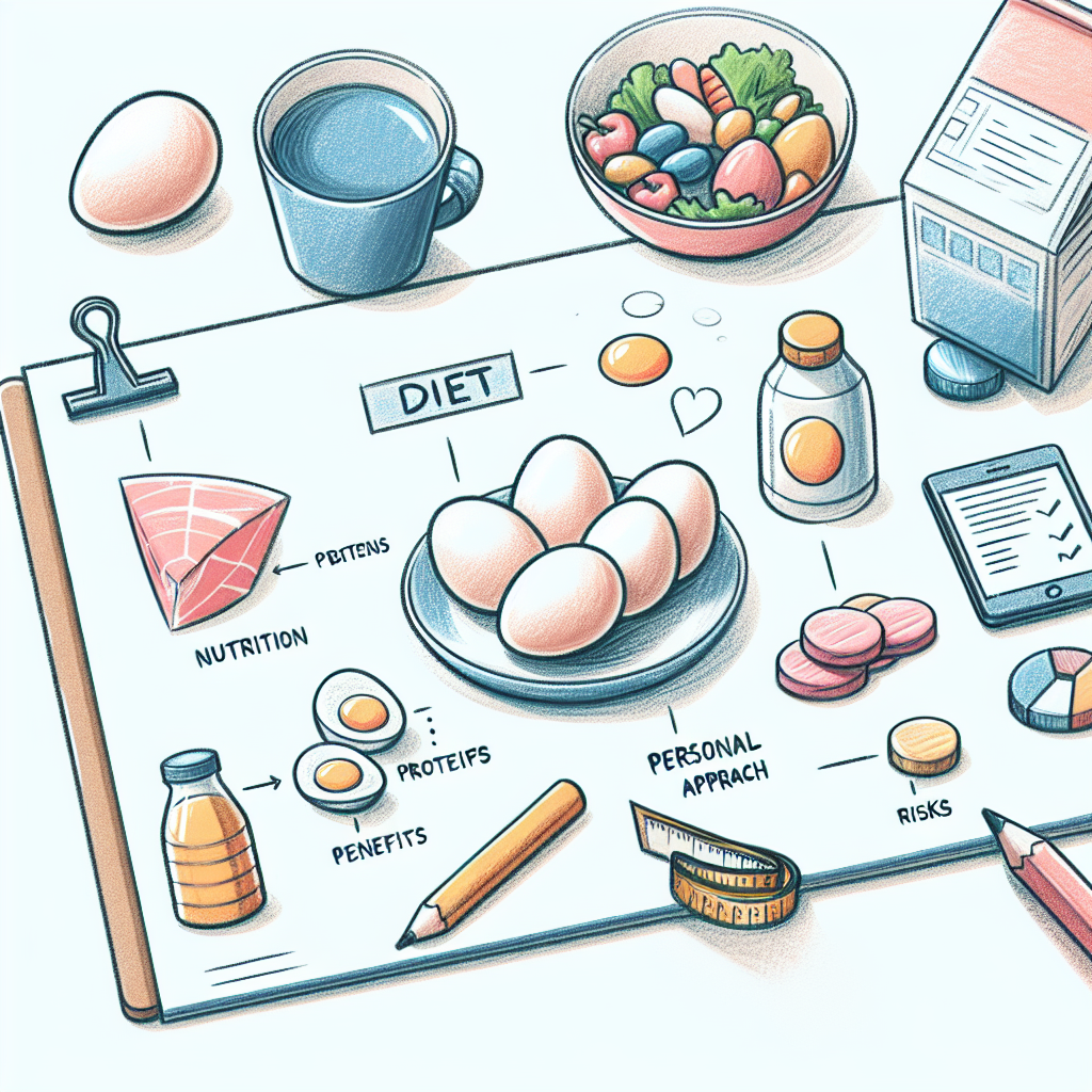 Pastelková ilustrace znázorňující téma: Diety