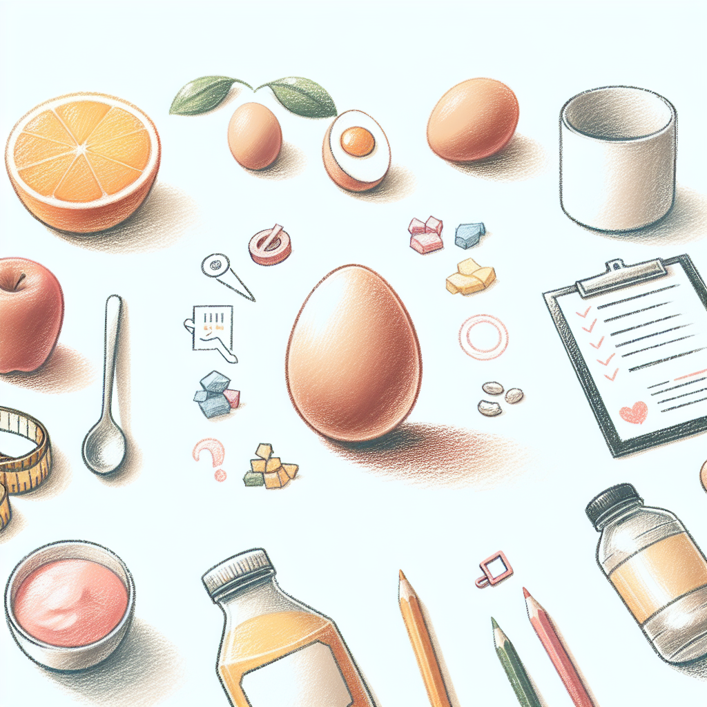 Pastelková ilustrace znázorňující téma: Diety