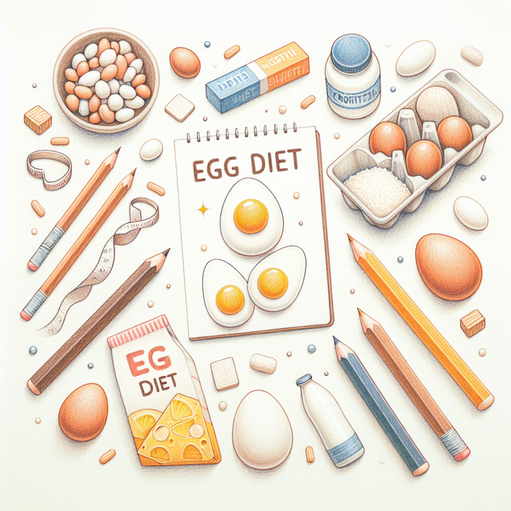 Pastelková ilustrace znázorňující téma: Diety
