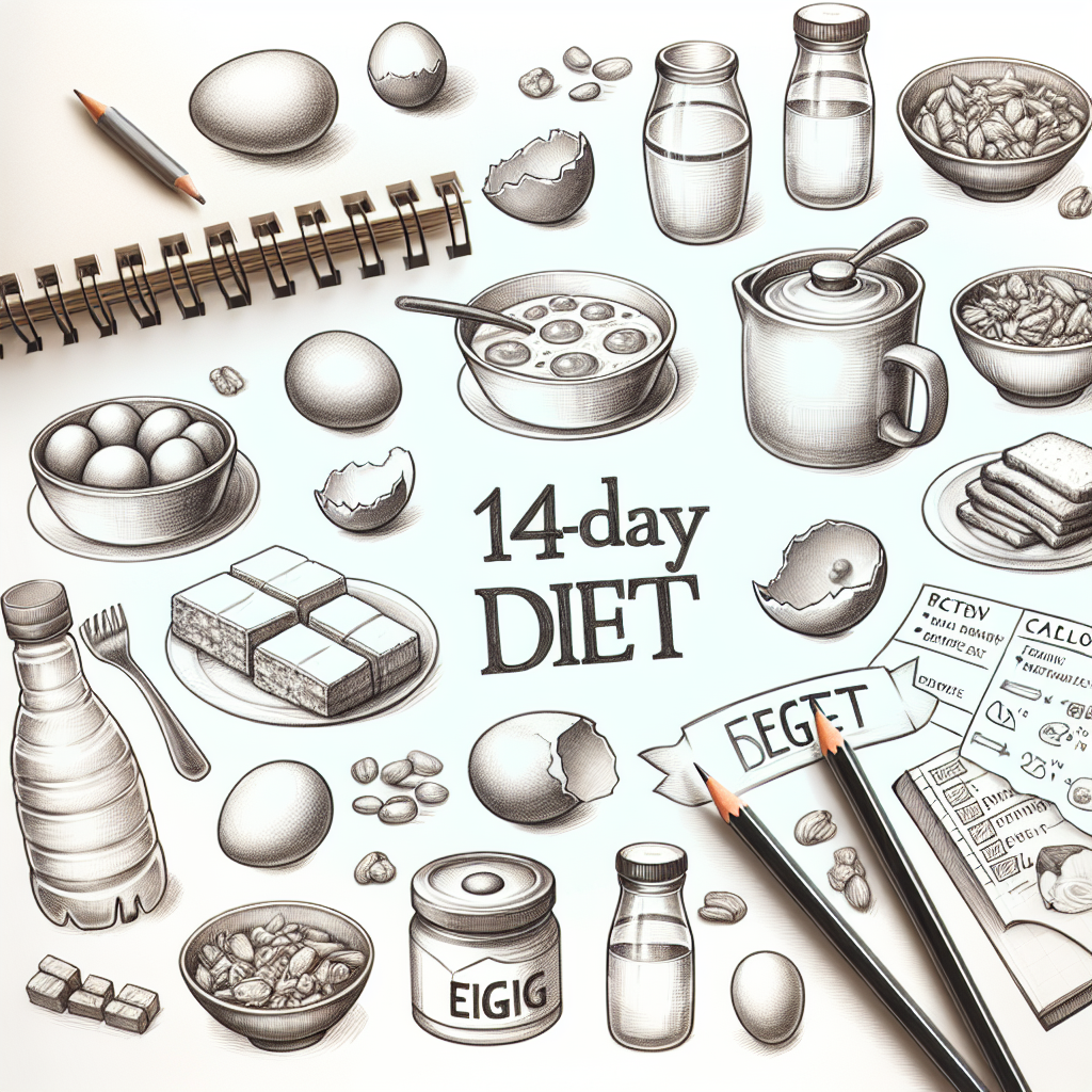 Pastelková ilustrace znázorňující téma: Diety