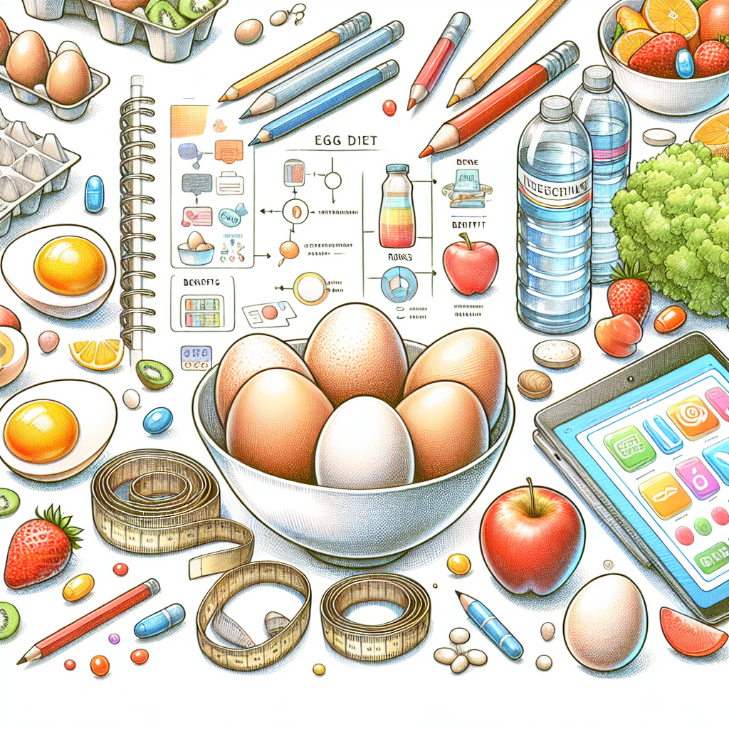 Pastelková ilustrace znázorňující téma: Diety