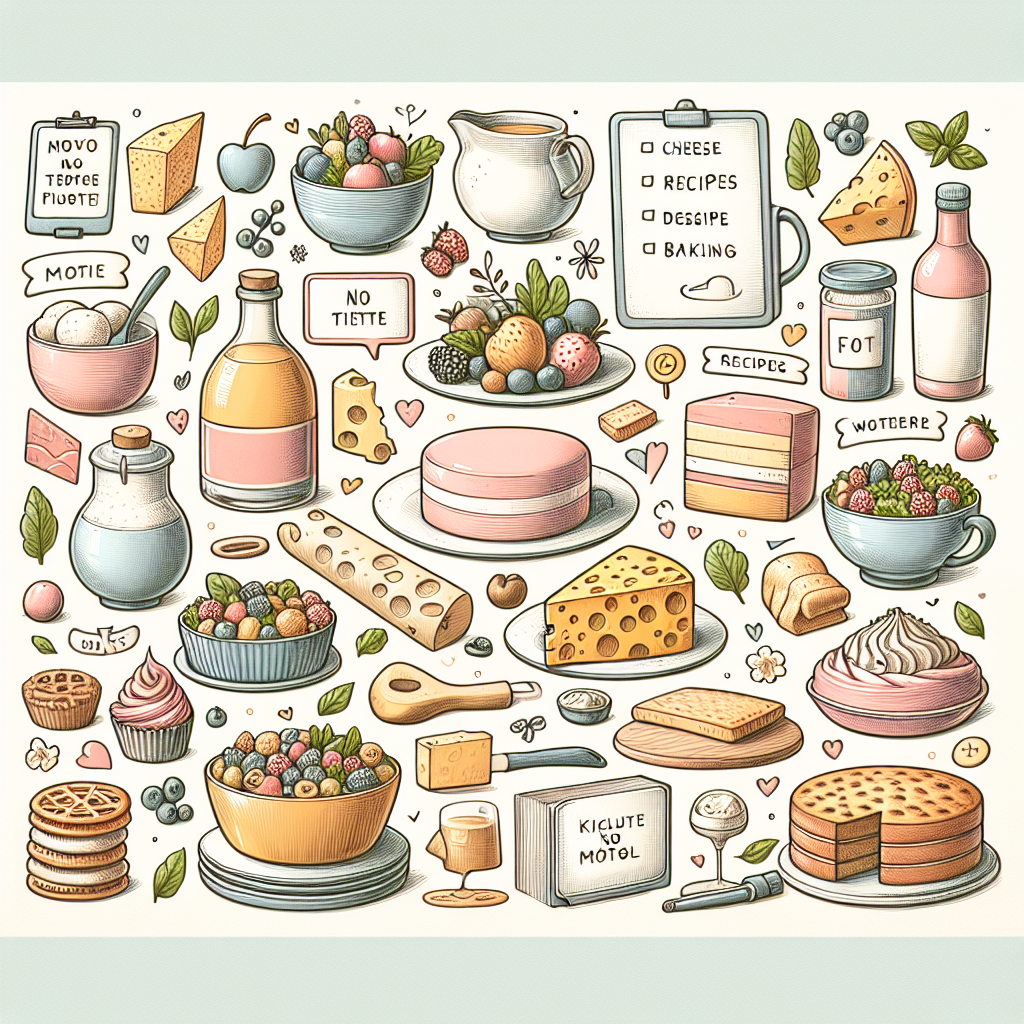 Pastelková ilustrace znázorňující téma: Recepty