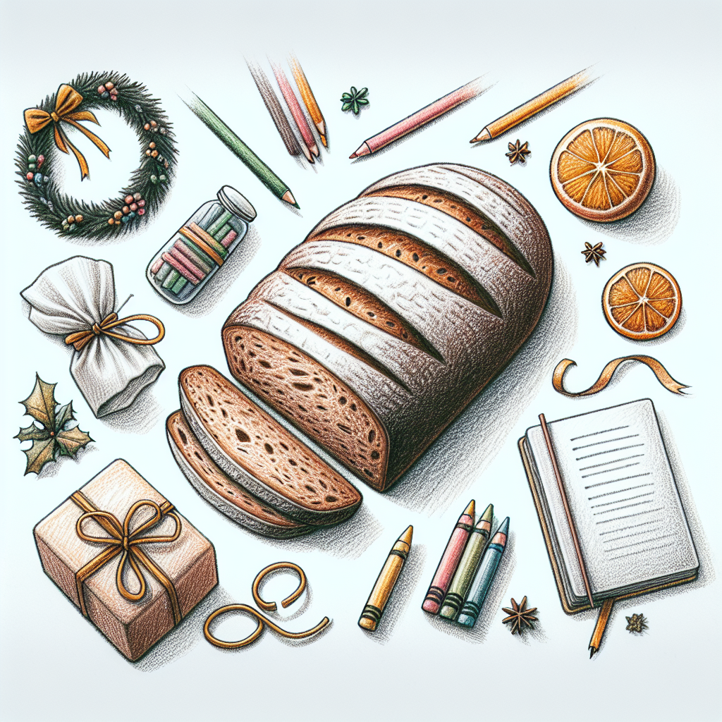 Pastelková ilustrace znázorňující téma: Vánoční recepty