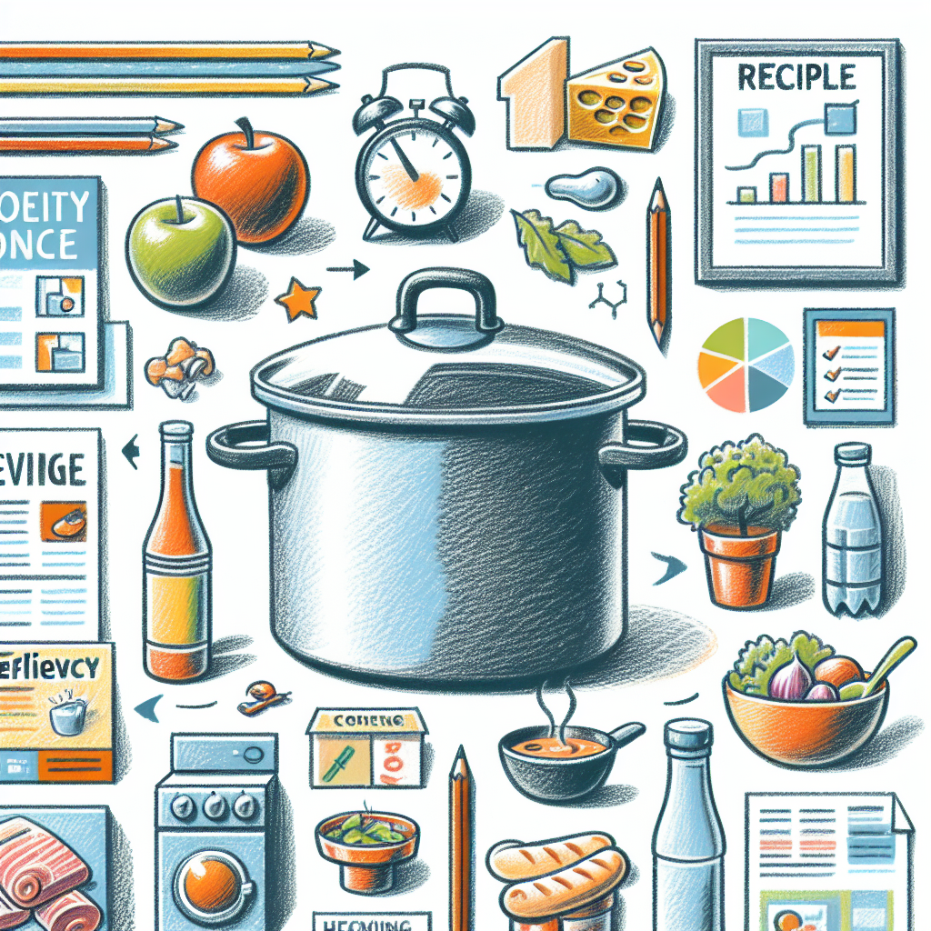 Pastelková ilustrace znázorňující téma: Vaření