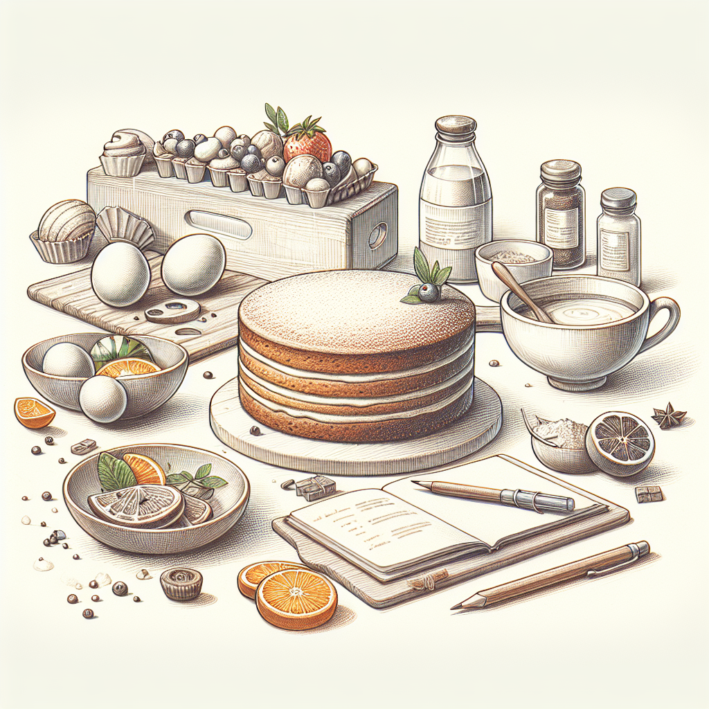 Pastelková ilustrace znázorňující téma: Pečení