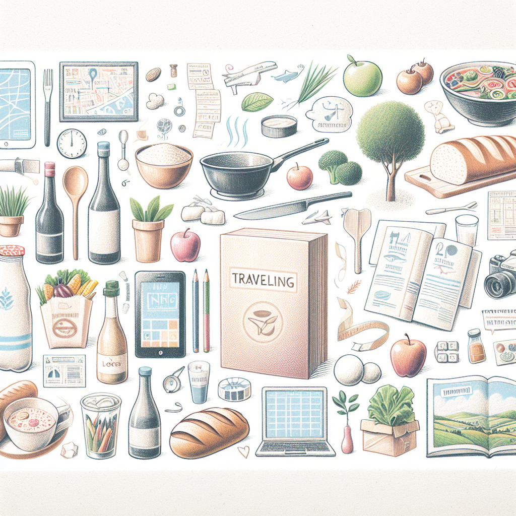 Pastelková ilustrace znázorňující téma: Cestování