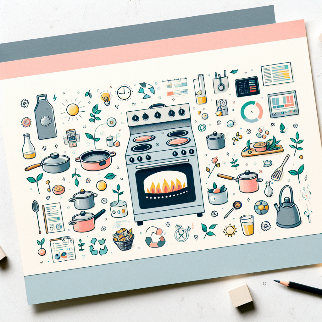 Pastelková ilustrace znázorňující téma: Vaření