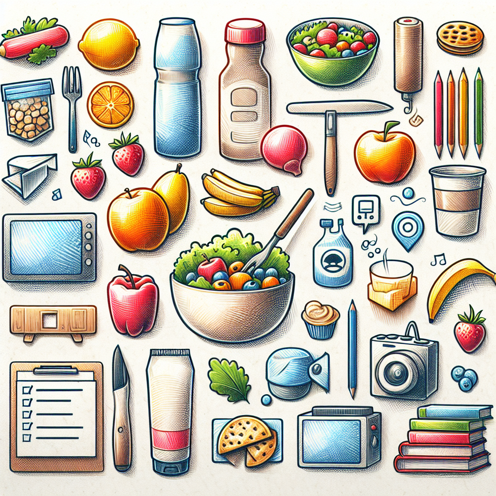 Pastelková ilustrace znázorňující téma: Vaření