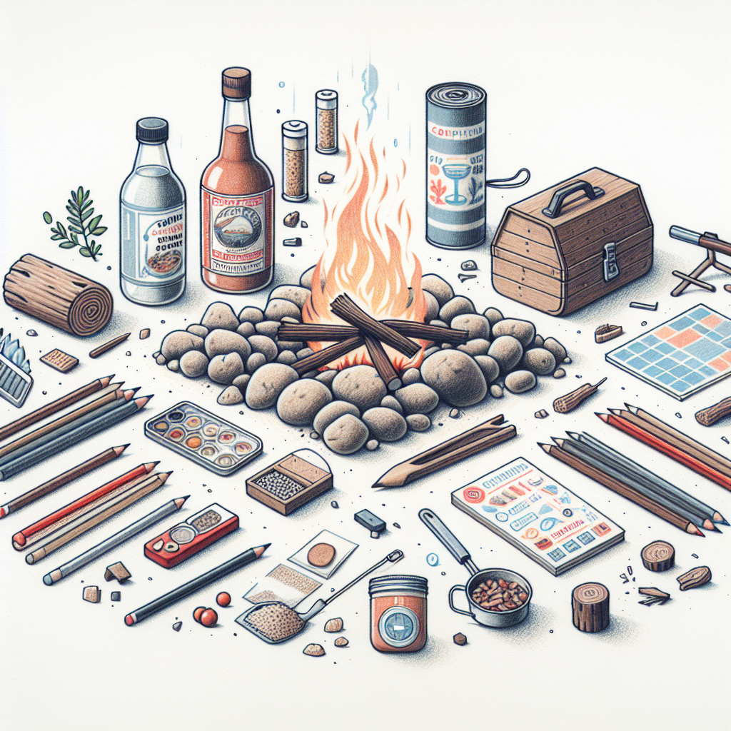 Pastelková ilustrace znázorňující téma: Kuchyňské techniky