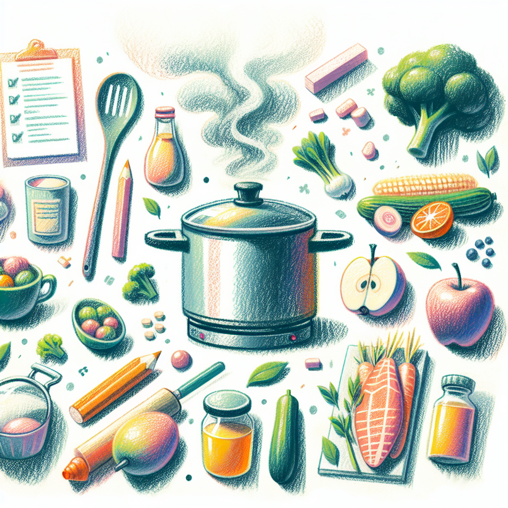 Pastelková ilustrace znázorňující téma: Kulinářství