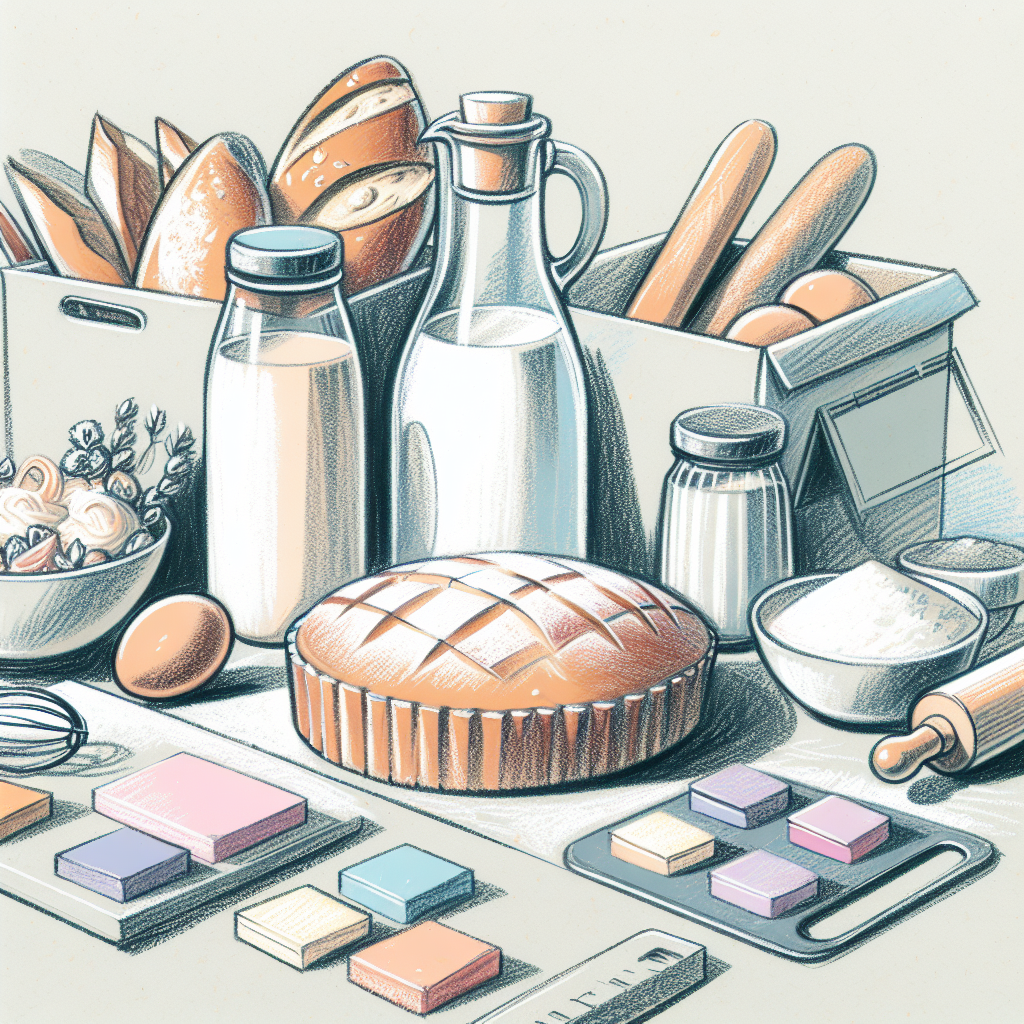Pastelková ilustrace znázorňující téma: Kuchyně