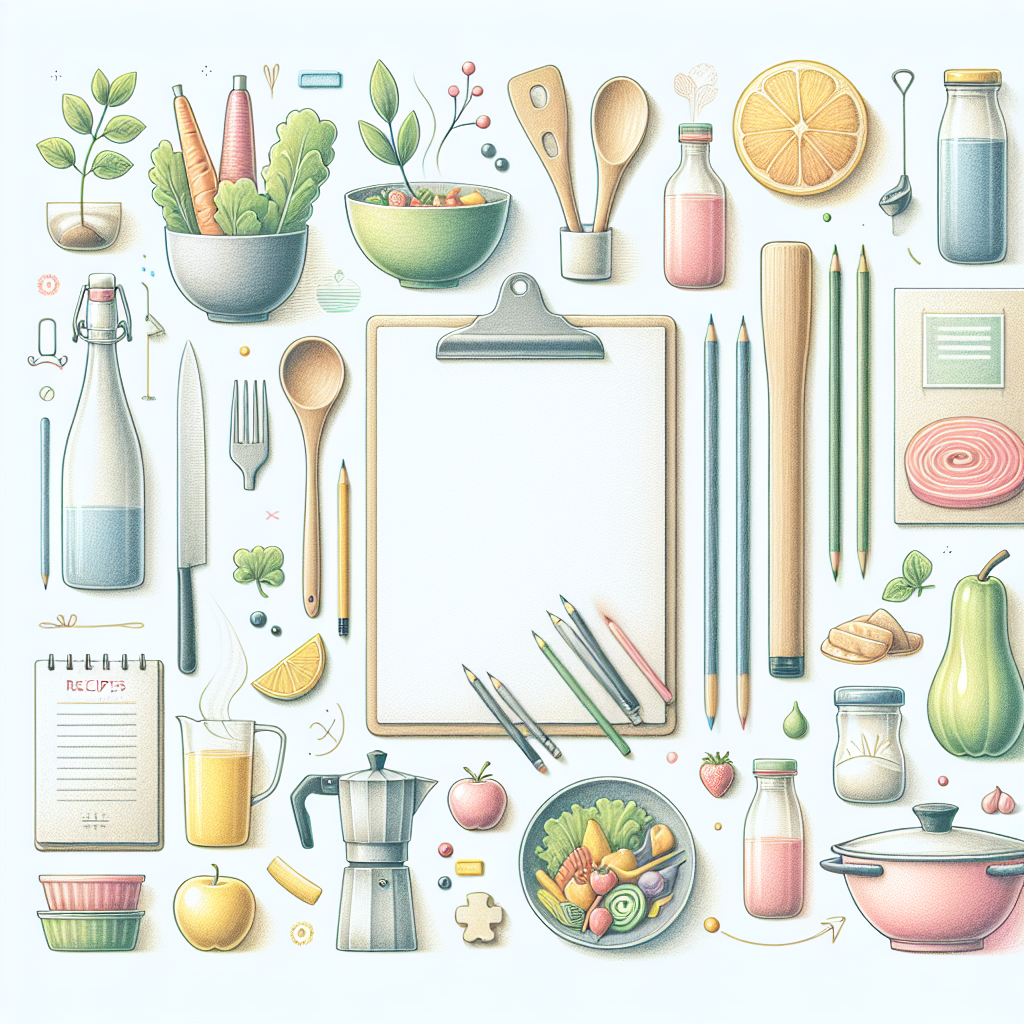 Pastelková ilustrace znázorňující téma: Vaření