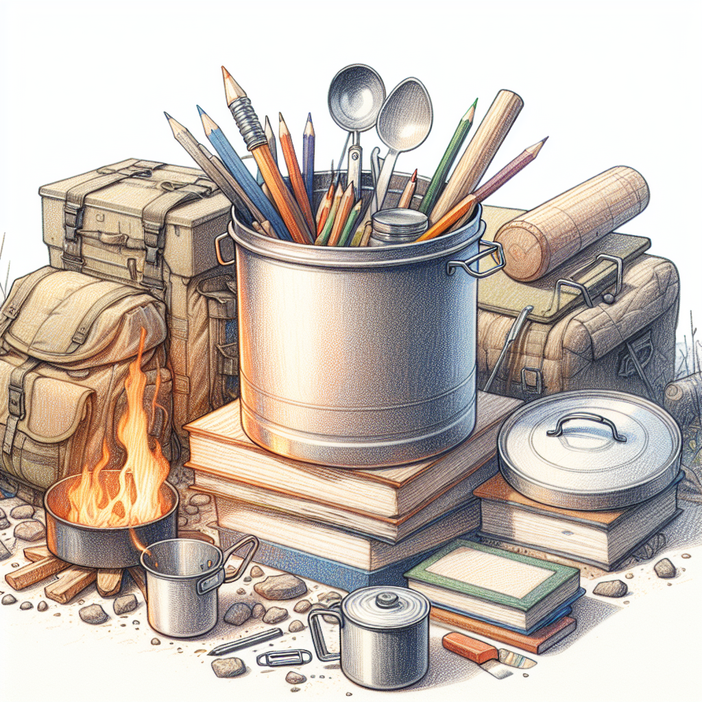 Pastelková ilustrace znázorňující téma: Vaření