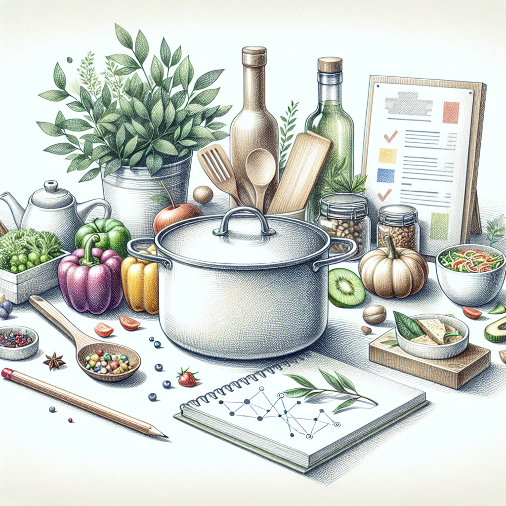 Pastelková ilustrace znázorňující téma: Vaření