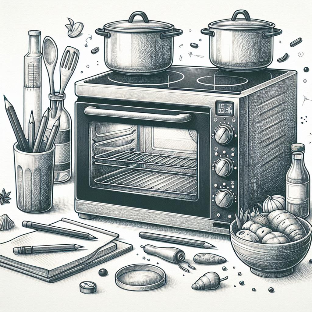Pastelková ilustrace znázorňující téma: Vaření