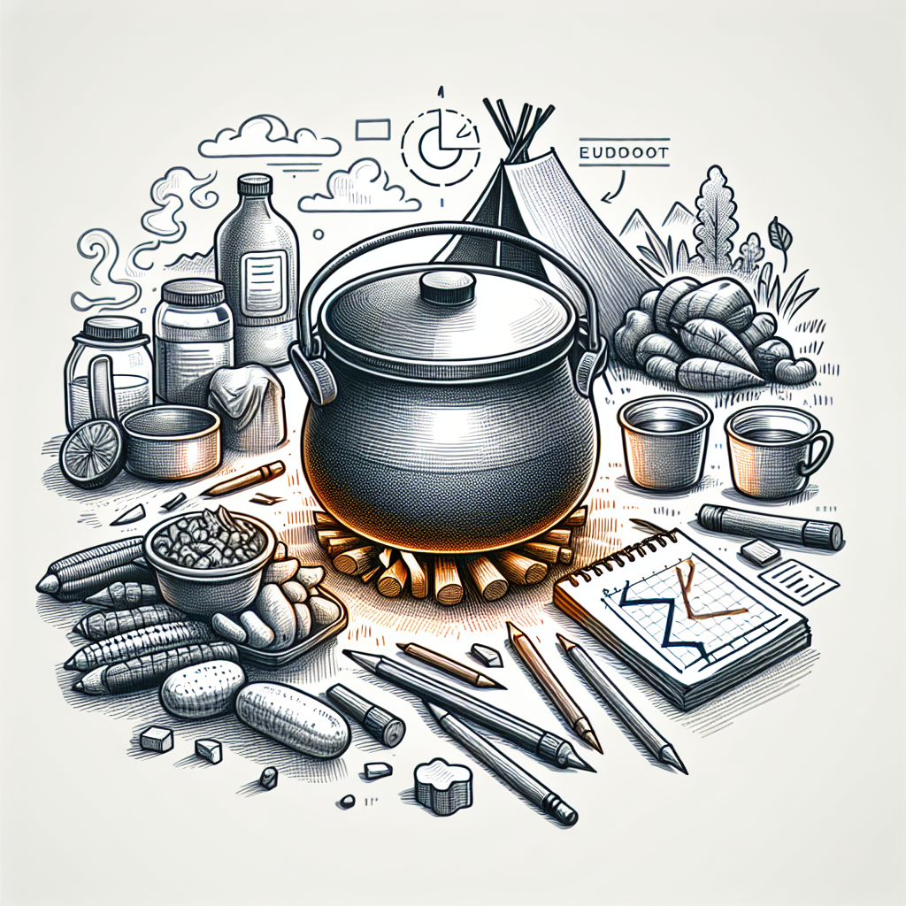 Pastelková ilustrace znázorňující téma: Vaření