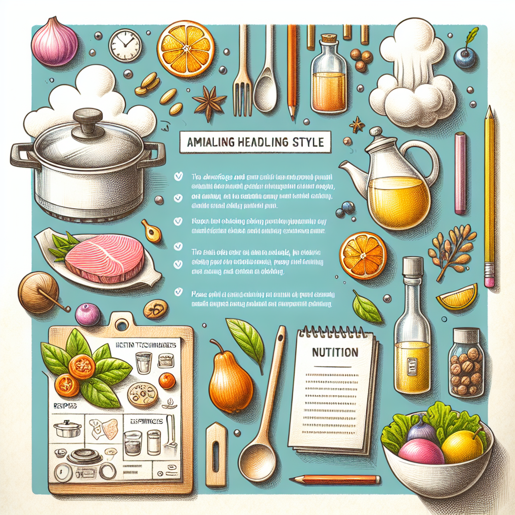 Pastelková ilustrace znázorňující téma: Zdravé vaření