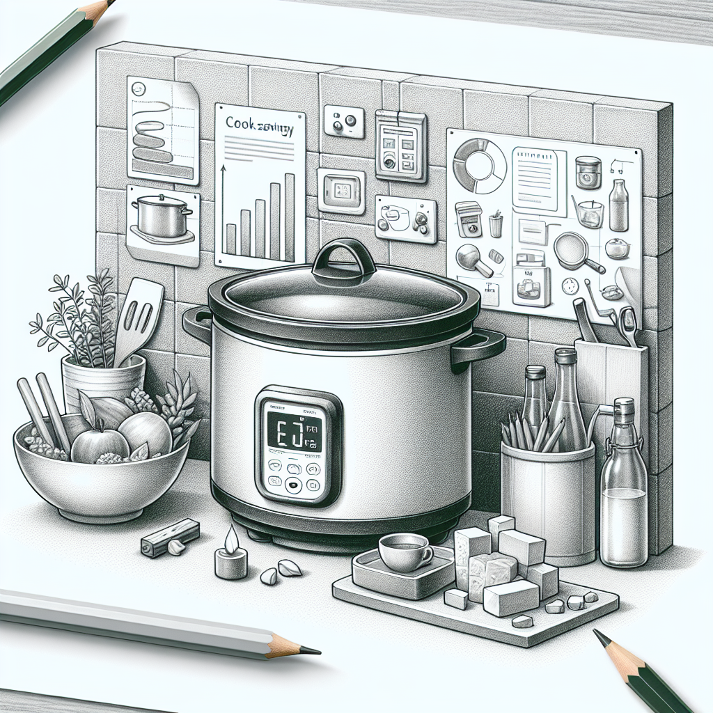 Pastelková ilustrace znázorňující téma: Vaření