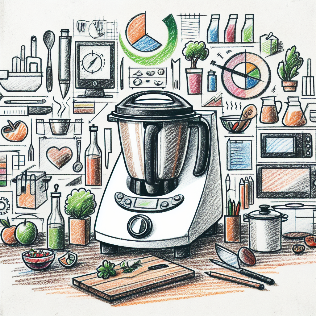Pastelková ilustrace znázorňující téma: Vaření
