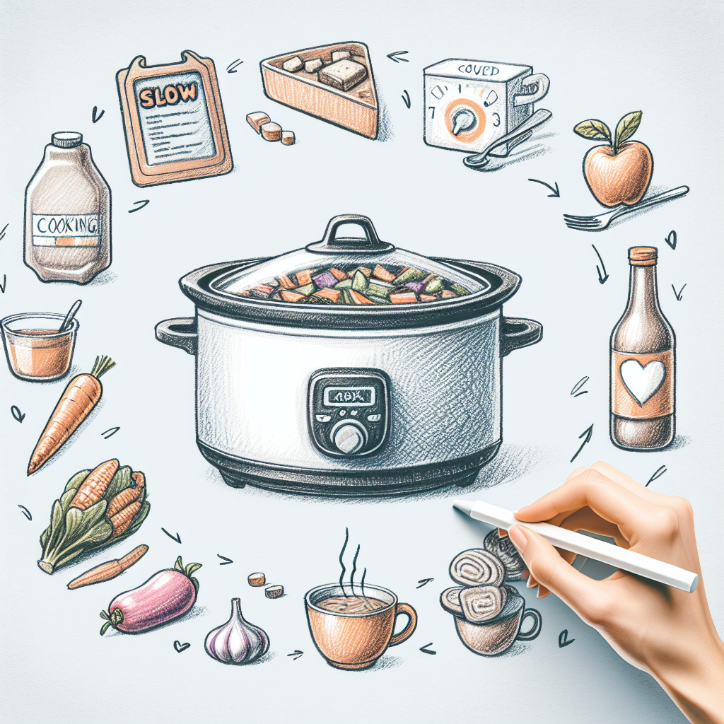 Pastelková ilustrace znázorňující téma: Vaření