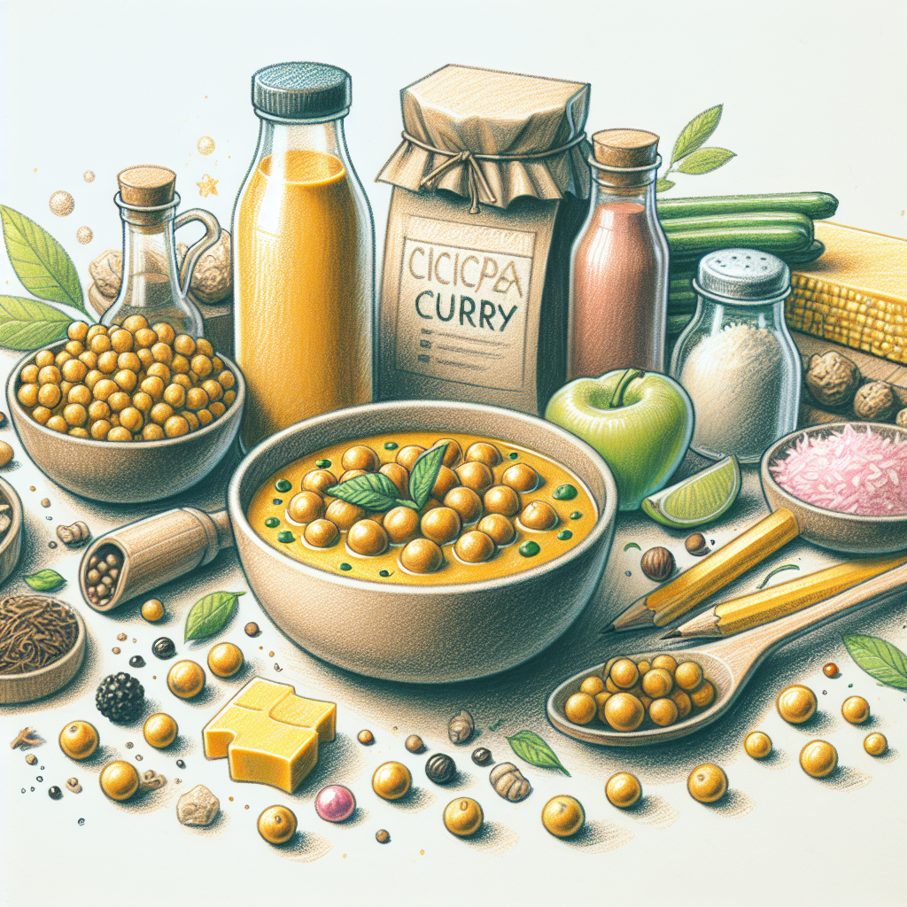 Pastelková ilustrace znázorňující téma: Veganská kuchyně