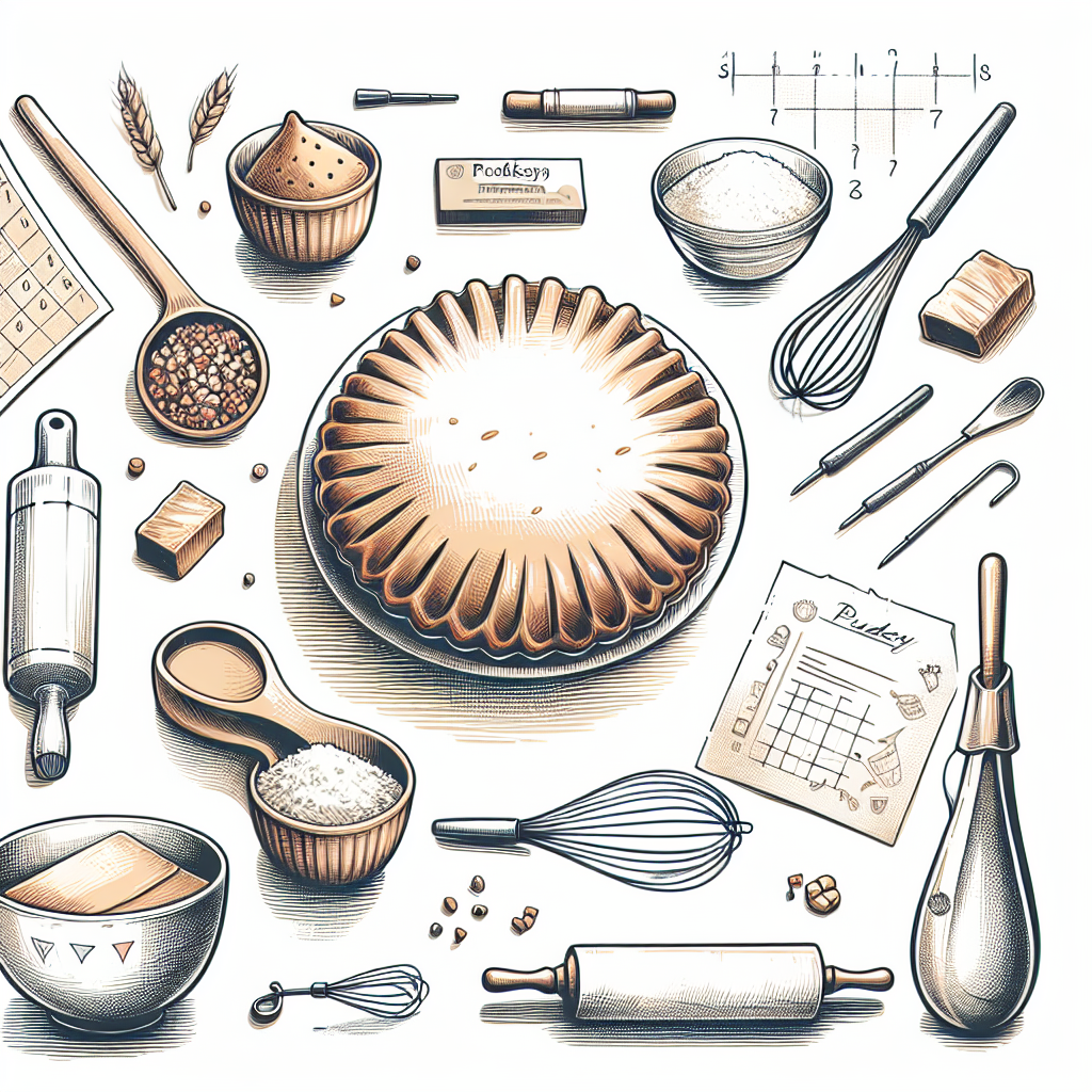 Pastelková ilustrace znázorňující téma: Recepty