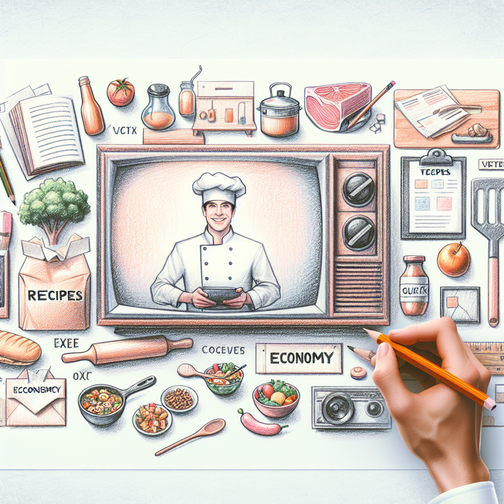 Pastelková ilustrace znázorňující téma: Recepty