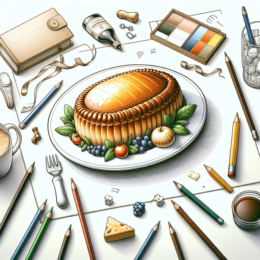 Pastelková ilustrace znázorňující téma: Recepty