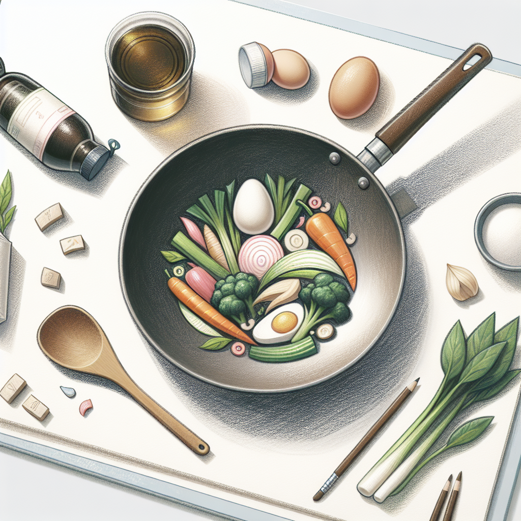 Pastelková ilustrace znázorňující téma: Kuchařství